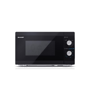 Sharp | Microwave Oven with Grill | YC-MG01E-B | Free standing | 800 W | Grill | Black