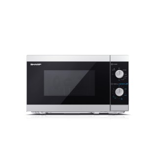 Sharp | Microwave Oven with Grill | YC-MG01E-S | Free standing | 800 W | Grill | Silver