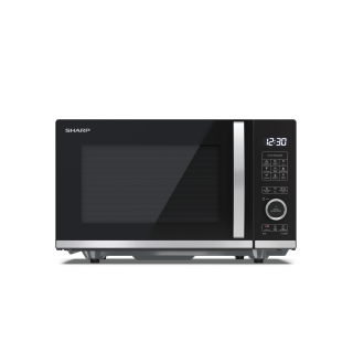 Sharp | Microwave Oven with Grill | YC-QG204AE-B | Free standing | 20 L | 800 W | Grill | Black