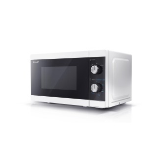 Sharp | Microwave Oven | YC-MS01E-W | Free standing | 800 W | White