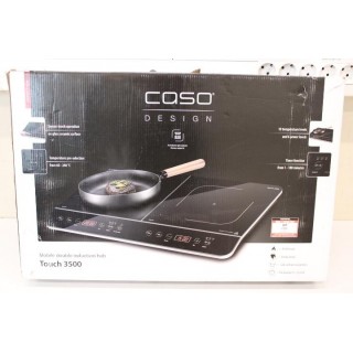 SALE OUT.  Caso Hob Touch 3500 Induction Number of burners/cooking zones 2 Touch control Timer Black Display DAMAGED PACKAGING