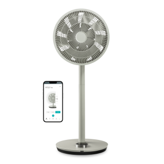 Duux | Fan | Whisper Flex Smart | Stand Fan | Sage | Diameter 34 cm | Number of speeds 26 | Oscillation | 3-29 W | Yes