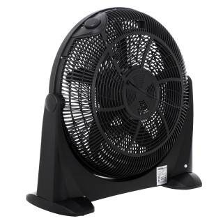 Mesko | Fan | MS 7330 | Velocity floor | Black | Diameter 50 cm | Number of speeds 3 | Oscillation | 180 W | No