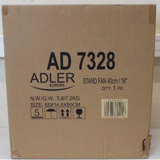 SALE OUT.  Adler AD 7328 Fan 40cm/16" - stand with remote control
