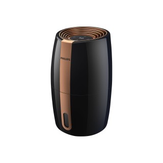 Philips | HU2718/10 | Humidifier | 17 W | Water tank capacity 2 L | Suitable for rooms up to 32 m² | NanoCloud technology | Humidification capacity 200 ml/hr | Black/Copper