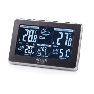 Adler | Weather station | AD 1175 | Black | White Digital Display
