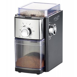 Adler | Coffee Grinder | AD 4448 | 300 W | Coffee beans capacity 250 g | Number of cups 12 per container pc(s) | Black