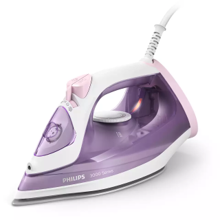 Philips | DST3010/30 3000 Series | Steam Iron | 2000 W | Water tank capacity 300 ml | Continuous steam 30 g/min | Purple/White