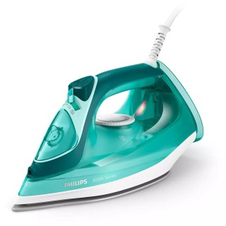 Philips | Iron | DST3030/70 | Steam Iron | 2400 W | Water tank capacity 300 ml | Continuous steam 40 g/min | Steam boost performance 180 g/min | Green