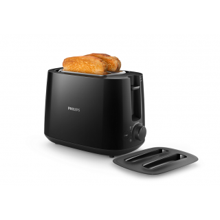 Philips | Daily collection toaster | HD2582/90 | Power 900 W | Number of slots 2 | Housing material Plastic | Black