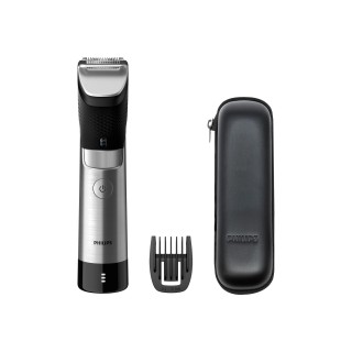 Philips | Beard Trimmer | BT9810/15 | Cordless and corded | Number of length steps 30 | Step precise 0.4 mm | Black/Silver
