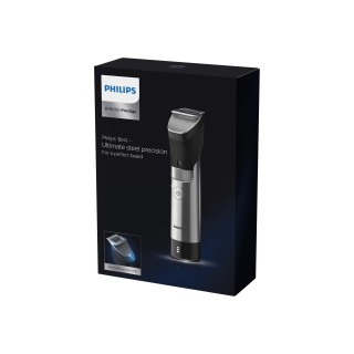 Philips | Beard Trimmer | BT9810/15 | Cordless and corded | Number of length steps 30 | Step precise 0.4 mm | Black/Silver