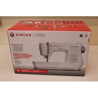 SALE OUT.  Singer | C7225 | Sewing Machine | Number of stitches 200 | Number of buttonholes 8 | White | DAMAGED PACKAGING