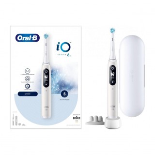 Electric Toothbrush | iO6 | Rechargeable | For adults | Number of brush heads included 1 | Number of teeth brushing modes 5 | White