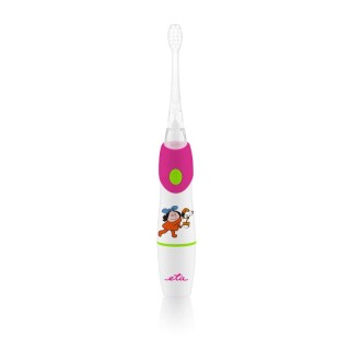 ETA | SONETIC Toothbrush | ETA071090010 | Battery operated | For kids | Number of brush heads included 2 | Number of teeth brushing modes Does not apply | Sonic technology | White/ pink
