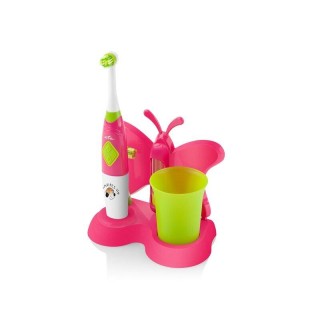 ETA | Sonetic  ETA129490070 | Toothbrush with water cup and holder | Battery operated | For kids | Number of brush heads included 2 | Number of teeth brushing modes 2 | Pink