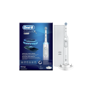 Oral-B | Electric Toothbrush | Genius X 20100S | Rechargeable | For adults | Number of brush heads included 1 | Number of teeth brushing modes 6 | White