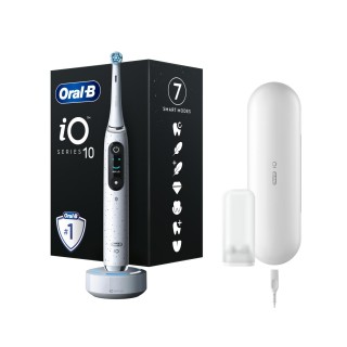 Oral-B | Electric Toothbrush | iO10 Series | Rechargeable | For adults | ml | Number of heads | Number of brush heads included 1 | Number of teeth brushing modes 7 | Stardust White