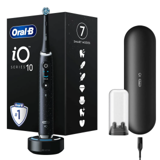 Oral-B | Electric Toothbrush | iO10 Series | Rechargeable | For adults | Number of brush heads included 1 | Number of teeth brushing modes 7 | Cosmic Black