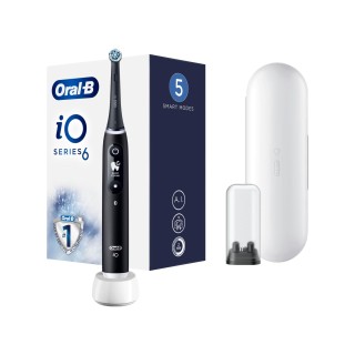 Oral-B | Electric Toothbrush | iO6 Series | Rechargeable | For adults | Number of brush heads included 1 | Number of teeth brushing modes 5 | Black Onyx