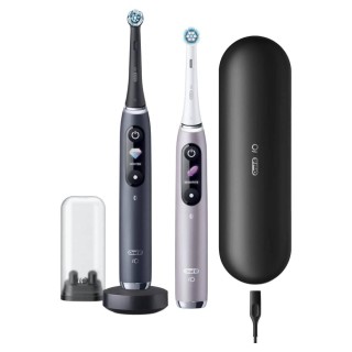 Oral-B | Electric Toothbrush | iO 9 Series Duo | Rechargeable | For adults | Number of brush heads included 2 | Number of teeth brushing modes 7 | Black Onyx/Rose