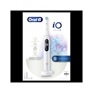 Oral-B | Electric toothbrush | iO Series 7N | Rechargeable | For adults | Number of brush heads included 1 | Number of teeth brushing modes 5 | White Alabaster
