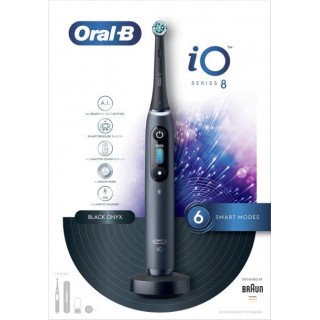 Oral-B | Electric Toothbrush | iO Series 8N | Rechargeable | For adults | Number of brush heads included 1 | Number of teeth brushing modes 6 | Black Onyx