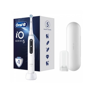 Oral-B | Electric Toothbrush | iO5 | Rechargeable | For adults | Number of brush heads included 1 | Number of teeth brushing modes 5 | Quite White