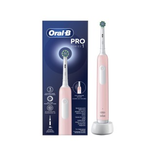 Oral-B | Electric Toothbrush | Pro Series 1 Cross Action | Rechargeable | For adults | Number of brush heads included 1 | Number of teeth brushing modes 3 | Pink