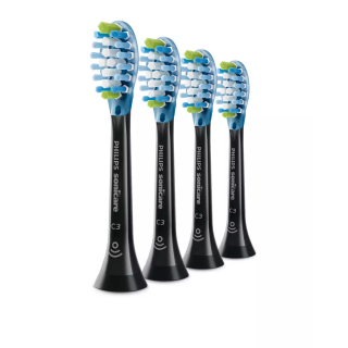 Philips | HX9044/33 Sonicare C3 Premium Plaque | Toothbrush Heads | Heads | For adults | Number of brush heads included 4 | Number of teeth brushing modes Does not apply | Sonic technology | Black
