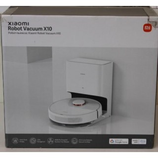 SALE OUT.Xiaomi Robot Vacuum X10 EU Xiaomi Wet Operating time (max) 180 min 5200 mAh Dust capacity 0.4 L 4000 Pa White USED