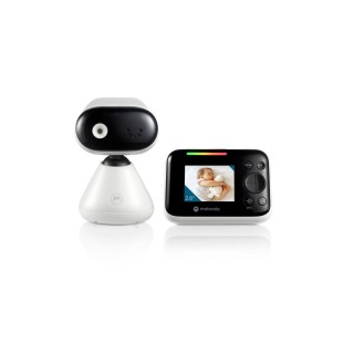 Motorola | Video Baby Monitor | PIP1200 2.8" | 2.8" diagonal color screen; 2.4GHz FHSS wireless technology for in-home viewing; Digital zoom; Secure and private connection; LED sound level indicator; Two-way talk; Room temperature monitorin