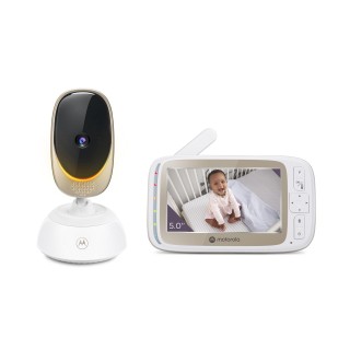 Motorola | L | 5" TFT color display with 480 x 272 resolution; Lullabies; Two-way talk; Room temperature monitoring; Infrared night vision; LED sound level indicator; Wi-Fi connectivity for on-the-go viewing; 2.4GHz FHSS  wireless technolog