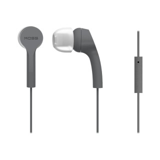 Koss | Headphones | KEB9iGRY | Wired | In-ear | Microphone | Gray