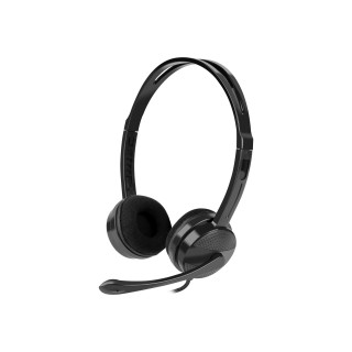 Natec | Headset | Canary Go | Wired | On-Ear | Microphone | Noise canceling | Black