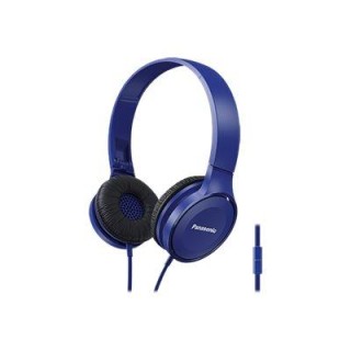 Panasonic | RP-HF100ME-A | Overhead Stereo Headphones | Wired | Over-ear | Microphone | Blue