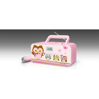 Muse | M-29KP | Portable radio CD/MP3 player with USB | 30 W | Pink/Image