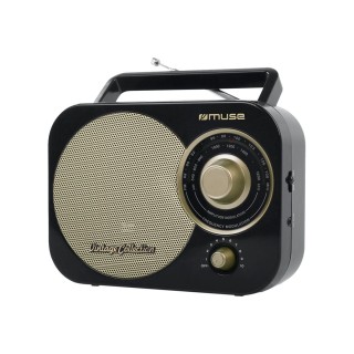 Muse | Portable radio | M-055RB | AUX in | Black/Gold