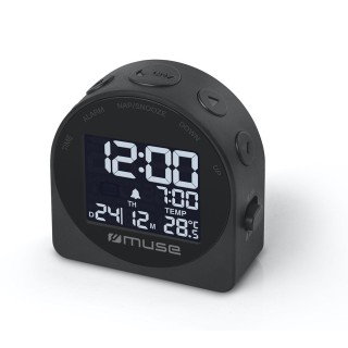 Muse | Portable Travelling Alarm Clock | M-09C | Black