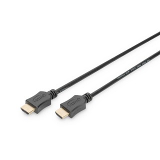 Digitus | HDMI High Speed with Ethernet Connection Cable | Black | HDMI male (type A) | HDMI male (type A) | HDMI to HDMI | 2 m