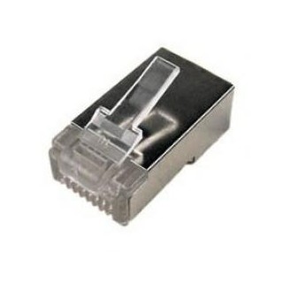 Logilink | MP0003 | CAT5e Modular PlugSuitable for 8P8C Round CableConnector shieldedGold-plated contacts
