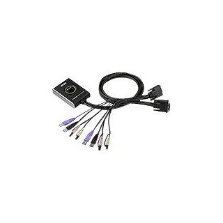 Aten 2-Port USB DVI/Audio Cable KVM Switch with Remote Port Selector | Aten | 2-Port USB DVI/Audio Cable KVM Switch with Remote Port Selector