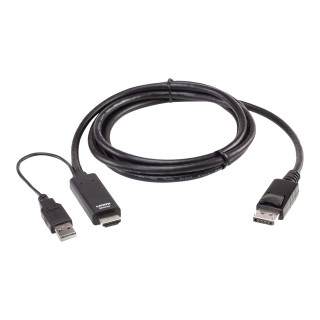 Aten 2L-7D02HDP True 4K 1.8M HDMI to DisplayPort Cable | Aten | True 4K 1.8M HDMI to DisplayPort Cable | 2L-7D02HDP