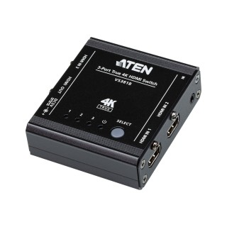 Aten | 3-Port True 4K HDMI Switch | VS381B | Input: 3 x HDMI Type A Female; Output: 1 x HDMI Type A Female