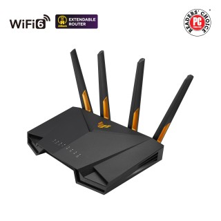 Wireless Wifi 6 AX4200 Dual Band Gigabit Router | TUF-AX4200 | 802.11ax | 3603+574 Mbit/s | 10/100/1000 Mbit/s | Ethernet LAN (RJ-45) ports 4 | Mesh Support Yes | MU-MiMO Yes | 3G/4G data sharing | Antenna type External | 1 x USB 3.2 Gen 1 