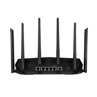 Wireless Wifi 6 Dual Band Gaming Router | TUF-AX6000 | 802.11ax | 1148+4804 Mbit/s | 10/100/1000 Mbit/s | Ethernet LAN (RJ-45) ports 5 | Mesh Support Yes | MU-MiMO Yes | No mobile broadband | Antenna type External