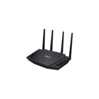 Wireless Wifi 6 Dual Band Gigabit Router | RT-AX58U | 802.11ax | 2402+574 Mbit/s | 10/100/1000 Mbit/s | Ethernet LAN (RJ-45) ports 4 | Mesh Support Yes | MU-MiMO Yes | No mobile broadband | Antenna type External