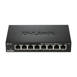 D-Link | Ethernet Switch | DES-108/E | Unmanaged | Desktop | 10/100 Mbps (RJ-45) ports quantity 8 | 60 month(s)