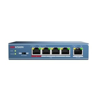 Hikvision | Switch | DS-3E0105P-E | Unmanaged | Desktop | 10/100 Mbps (RJ-45) ports quantity 4 | 1 Gbps (RJ-45) ports quantity 1 | PoE ports quantity 4 | Power supply type  51V DC