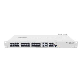 MikroTik | Cloud Router Switch CRS328-4C-20S-4S+RM | Managed L3 | Rackmountable | 1 Gbps (RJ-45) ports quantity 4 | SFP ports quantity 20 | SFP+ ports quantity 4 | 12 month(s)